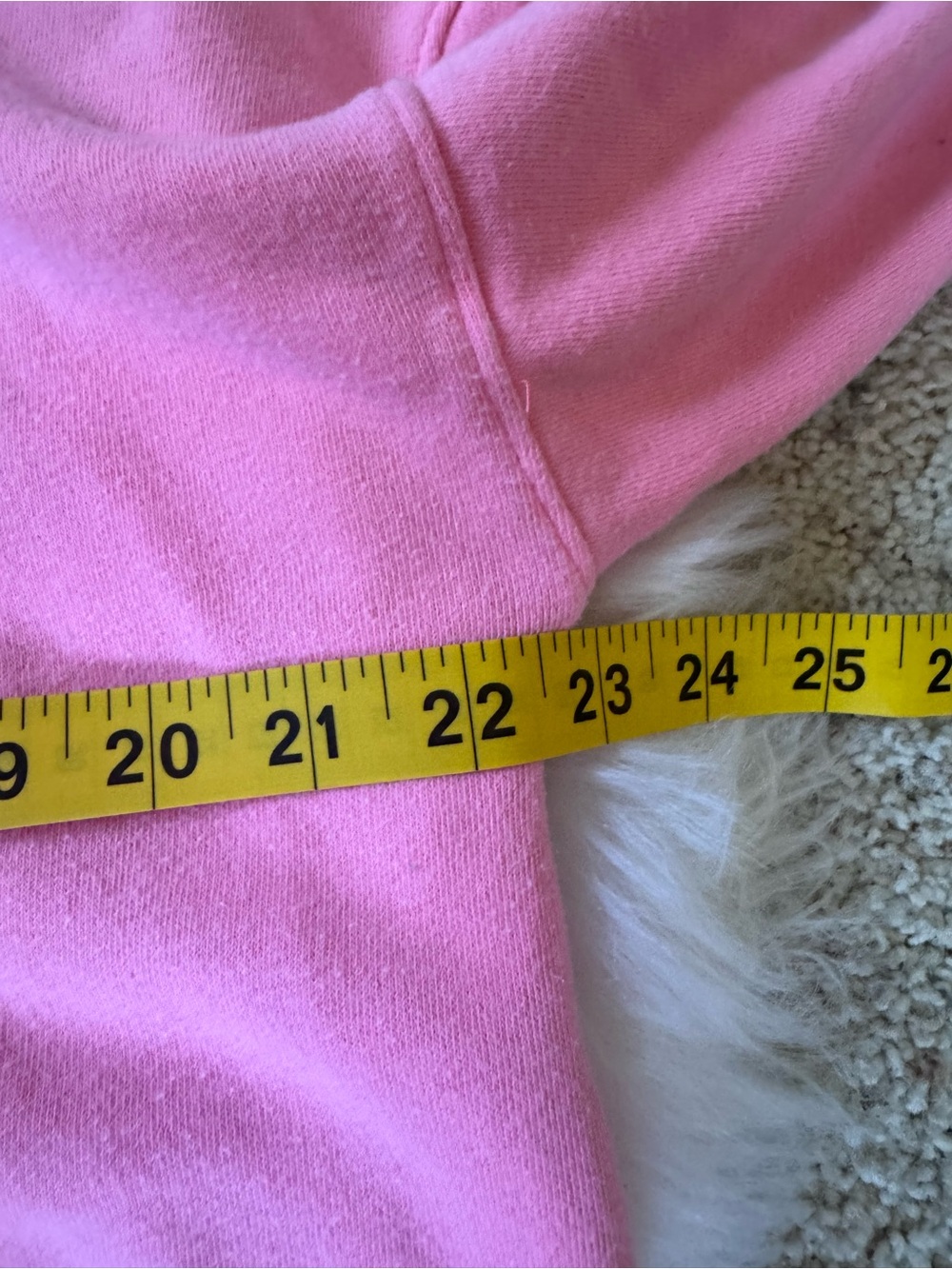 American Eagle Size L Women's Coral/Pink Cropped Hoodie - Picture 7 of 9